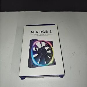 NZXT AER RGB 2 120mm RGB White Case Fan LED Lights (w/ Box Screws & Accessories)
